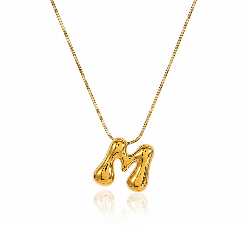 Bubble Letter Necklace