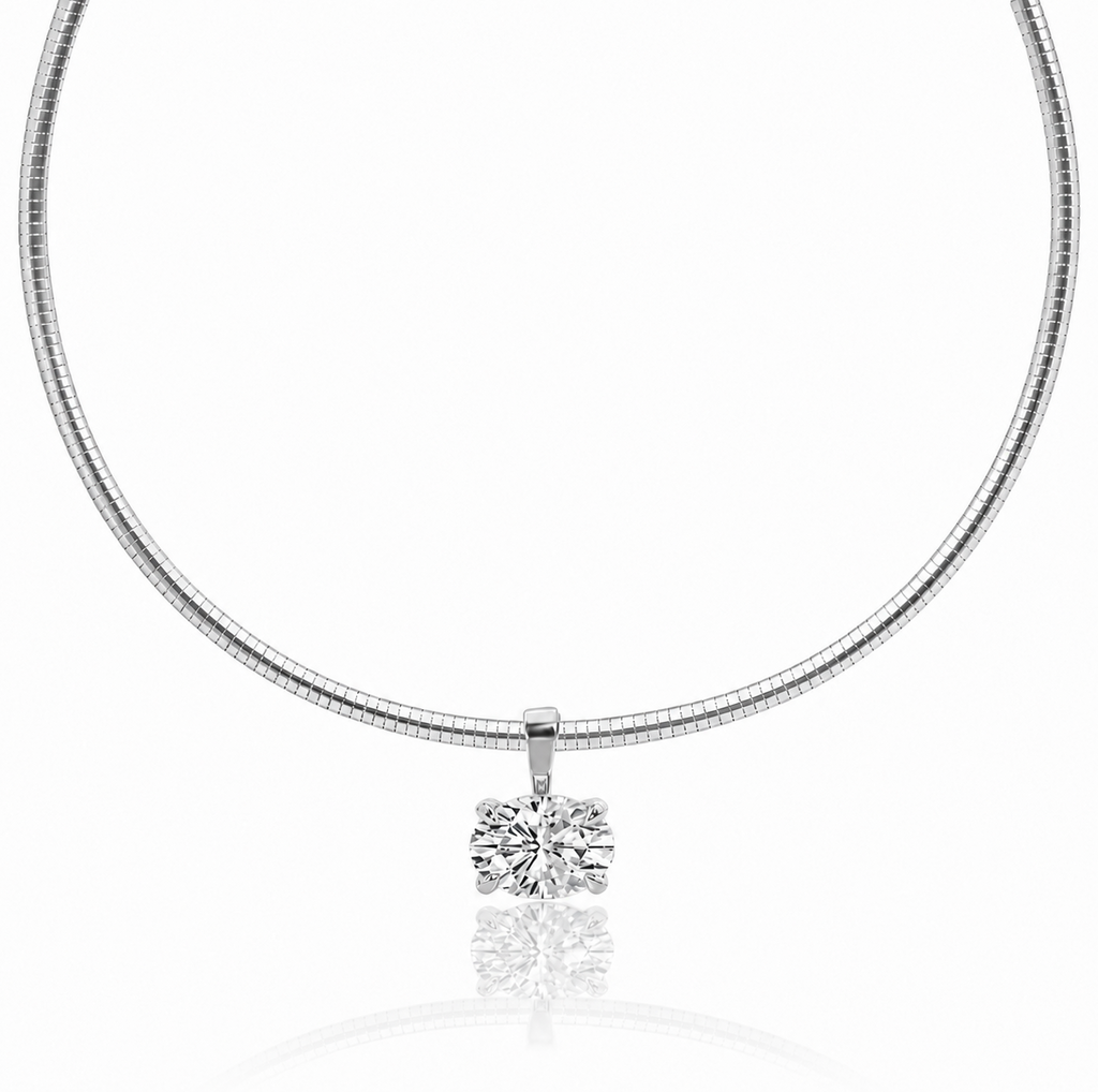 Celiné Necklace (Oval) – Gold & Silver