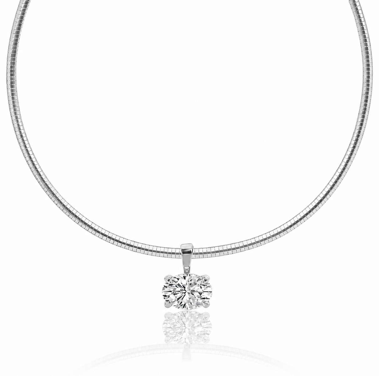 Celiné Necklace (Oval) – Gold & Silver