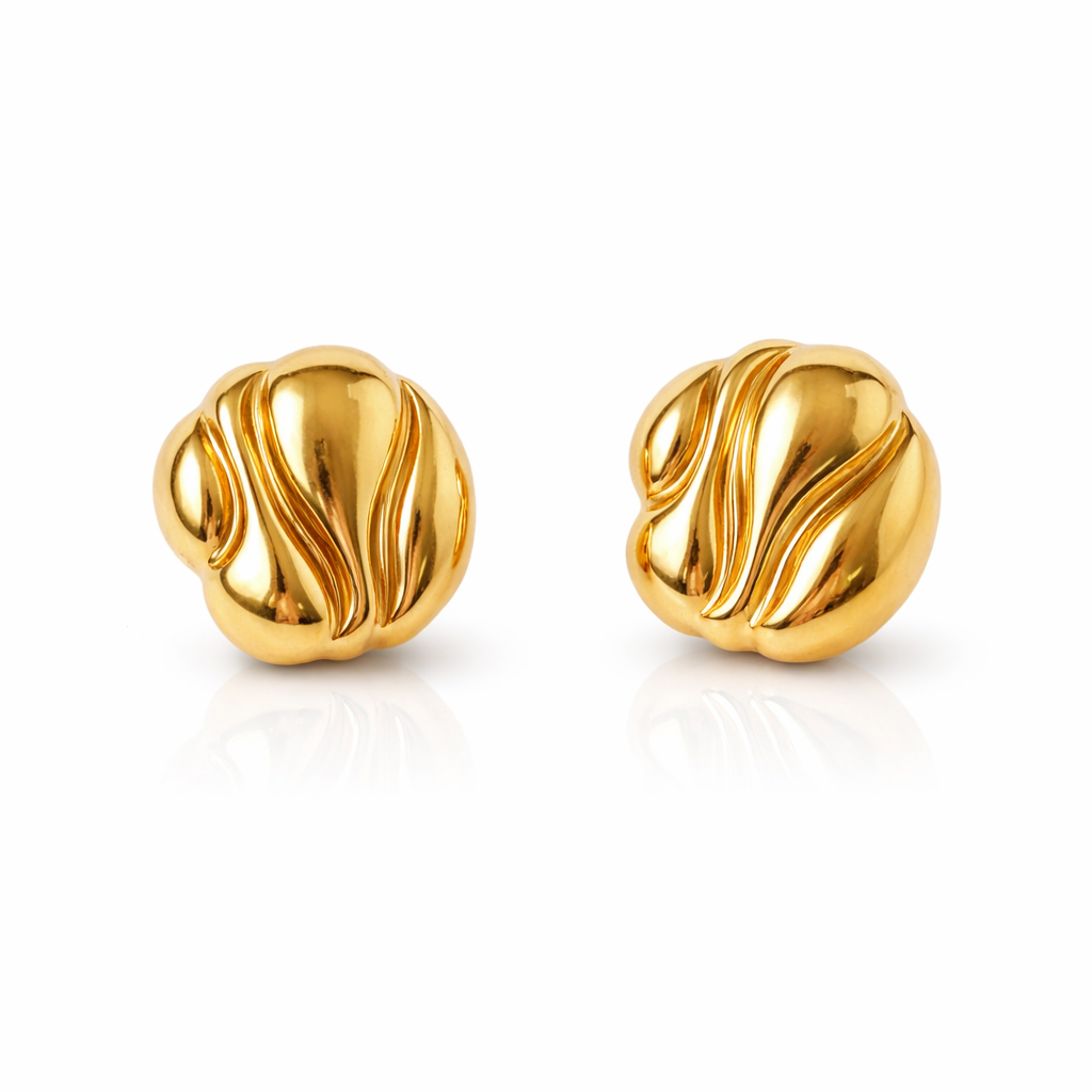 Mira Earrings – Gold & Two-Toned L'ENFANT BLANC