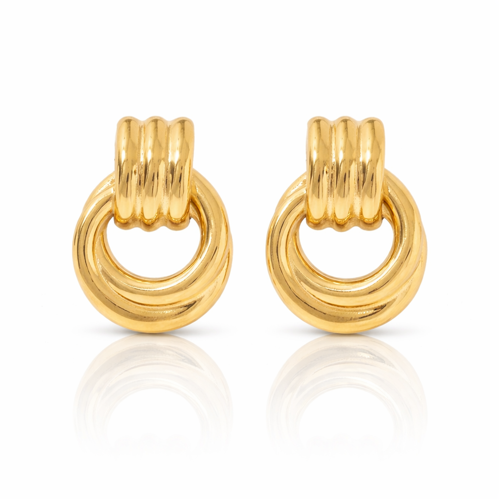 Knot Earrings – Gold & Silver L'ENFANT BLANC