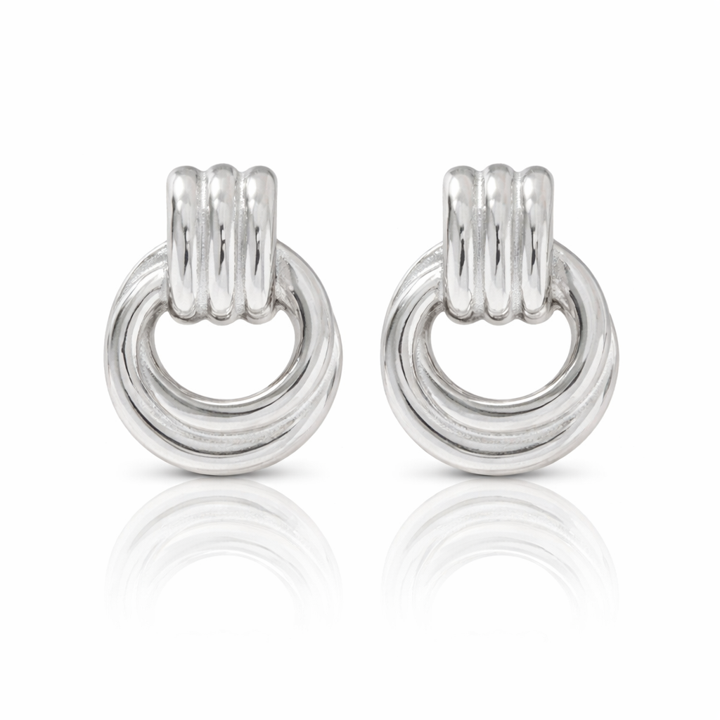Knot Earrings – Gold & Silver L'ENFANT BLANC