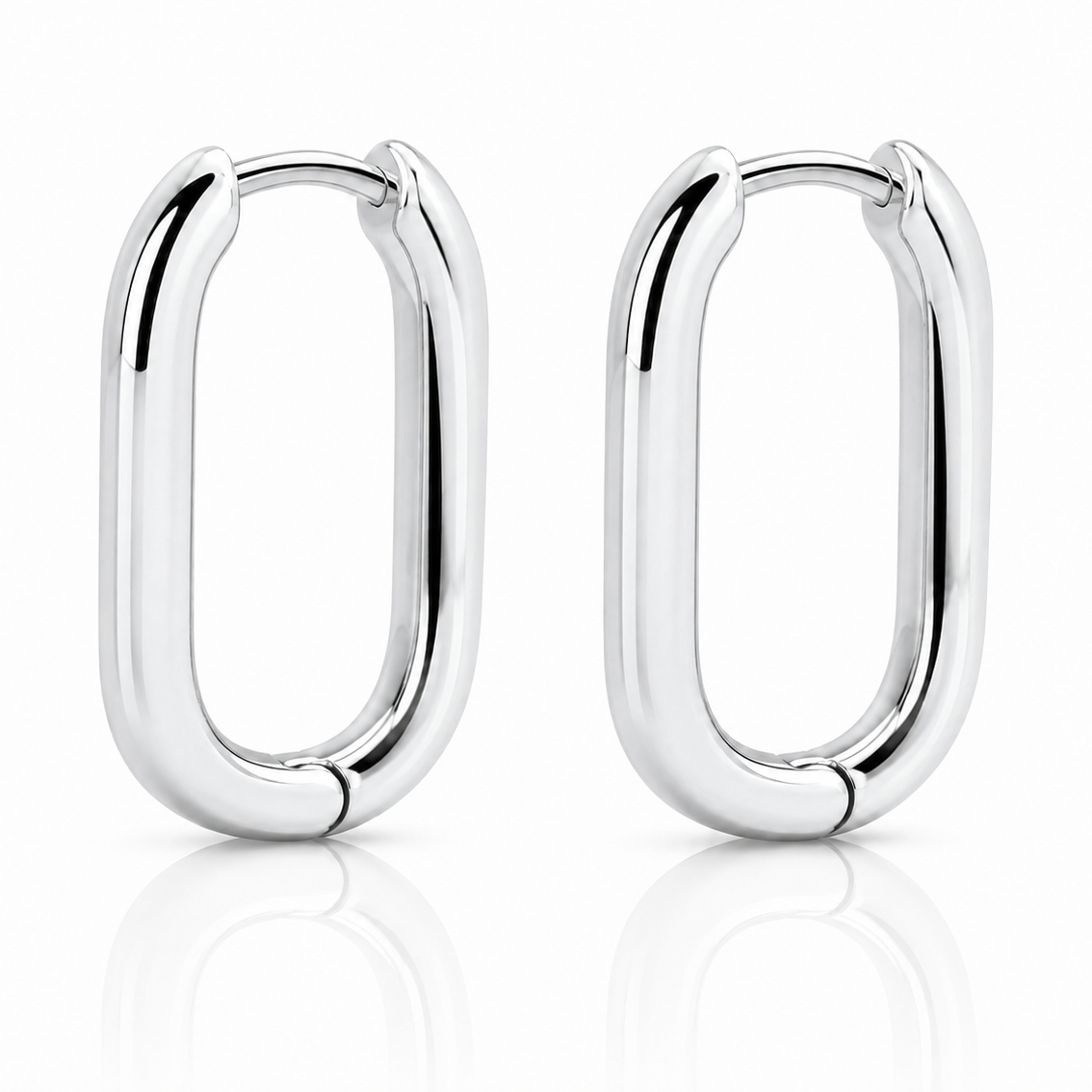Square Hoops – Gold & Silver